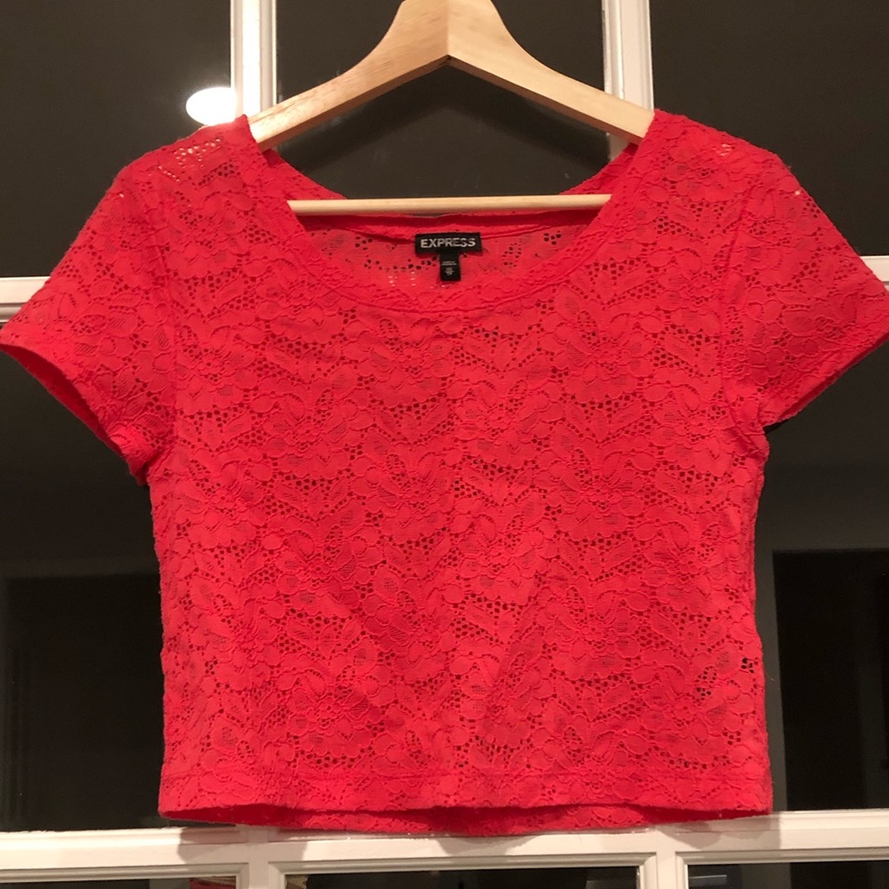 😍REDUCED😍 Express Lace Crop—so cute!